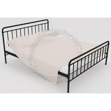 Downtown Queen Metal Bed and Spring Mattress
